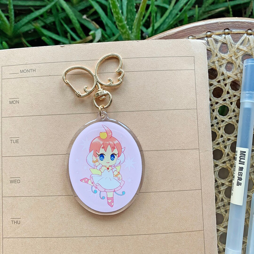 Chibi Ballerina Magical Girl Anime Keychain | Chibi Anime Charm ...