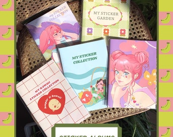Kawaii Cute Sticker Album | Sticker Collection Storage | 40 page stitched sticker album