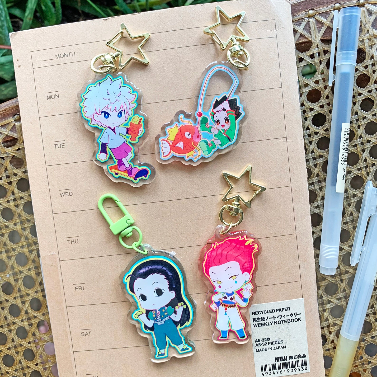 Chibi anime keychains | double sided acrylic anime charms