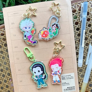 Chibi anime keychains | double sided acrylic anime charms
