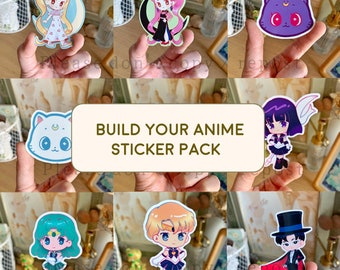 Anime & Genshin Sticker Bundle, Kokomi, Venti, Zhongli, Kazuha, Hu Tao, Game, Bundle Build Your Own Sticker Pack Cute sticker gifts
