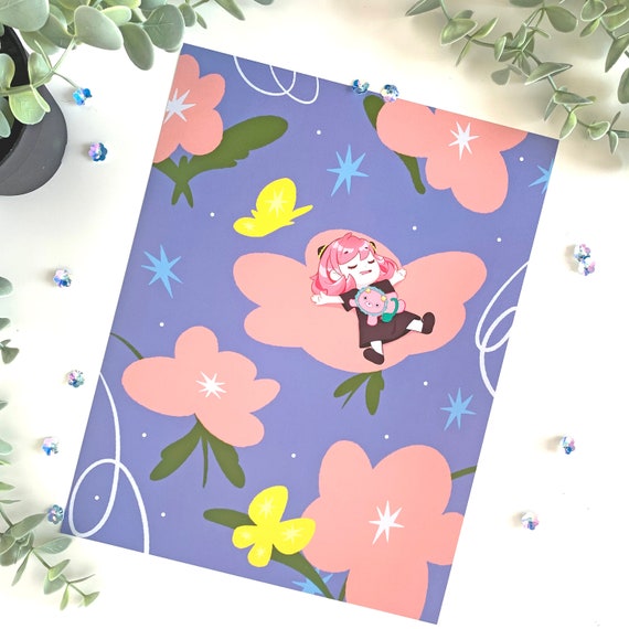 Anya Spy Anime, Bojji RKK Kawaii Anime Art Print, 8.5x11 Anime Art Print, Anime Room Decor, Anime Art Wall, Anime Merch