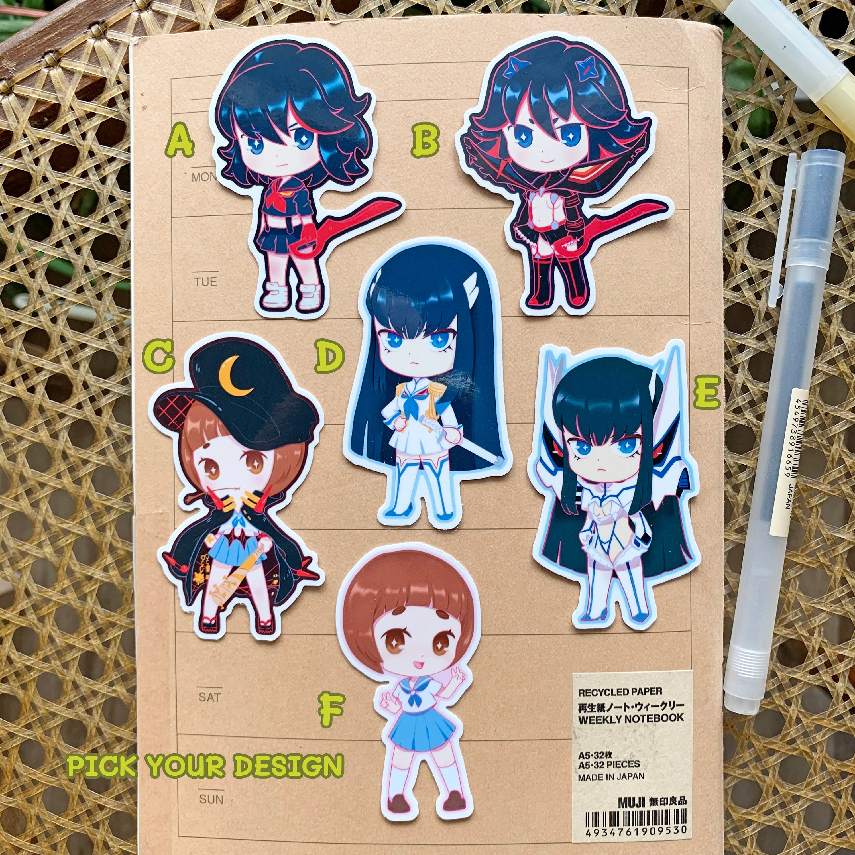 Magical School Uniform Chibi Vinyl Anime Stickers | Star Uniform Anime ...