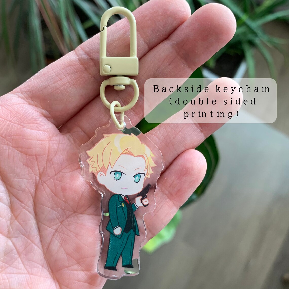 Spy Anime Clear Acrylic Keychain, Anime Charm, Kawaii Backpack ...