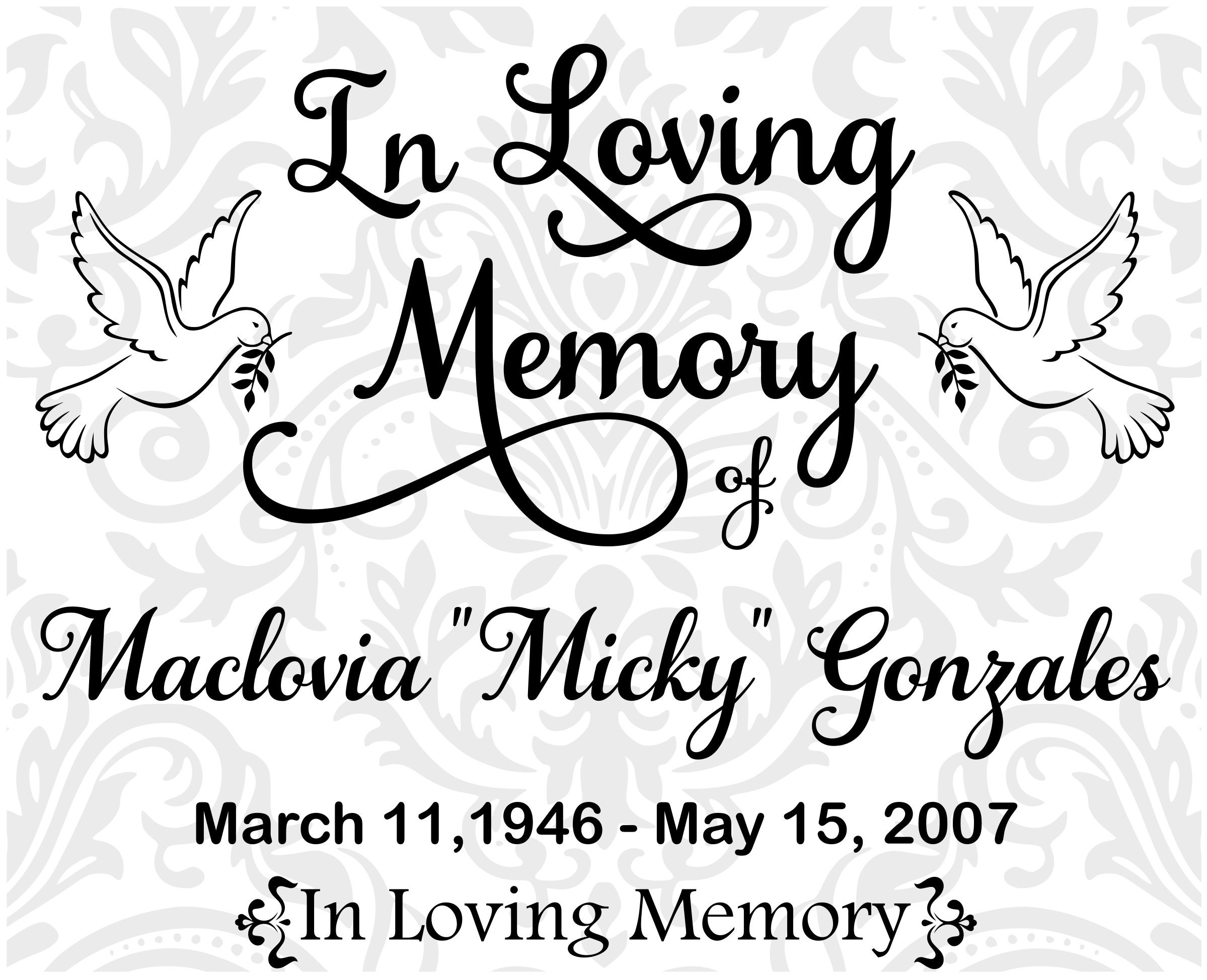 Personalized In Loving Memory Svg In Loving Memory Svg Until Etsy