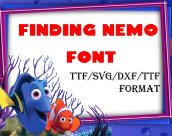 finding nemo font fish finding nemo font fish