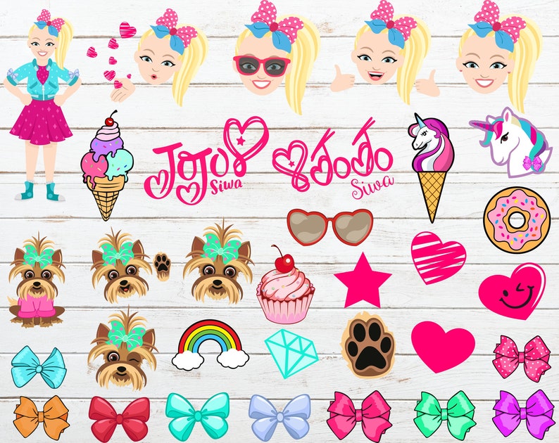 Jojo Siwa bundle svg png dxf Jojo Siwa svg png dxf Jojo | Etsy