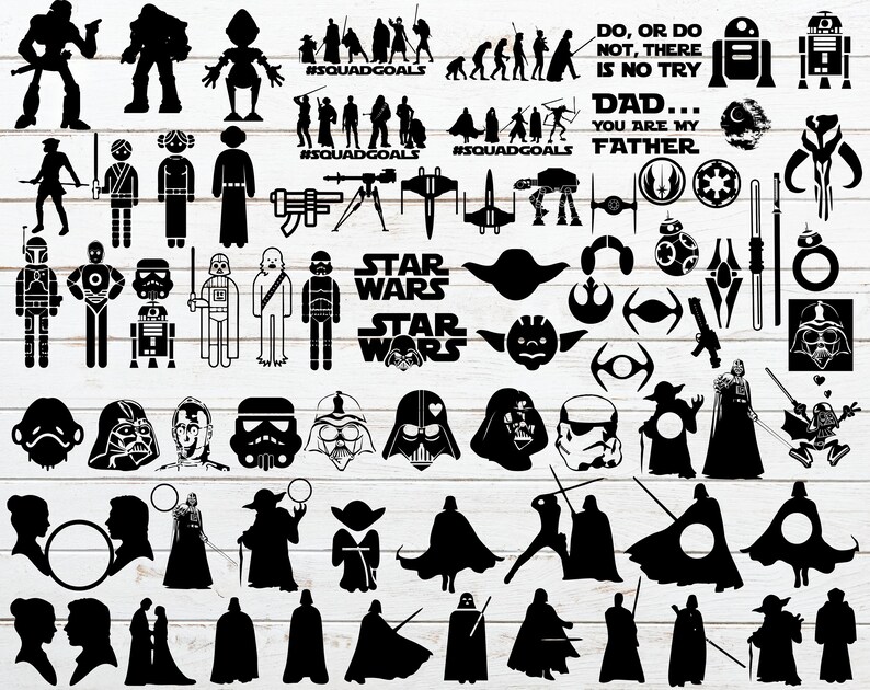 Download Star Wars Svg Clipar Star Wars Svg Dxf Dxf Star Wars Svg Files For Cricut Png Star Wars Bundle Svg Png Stickers Labels Tags Paper Party Supplies
