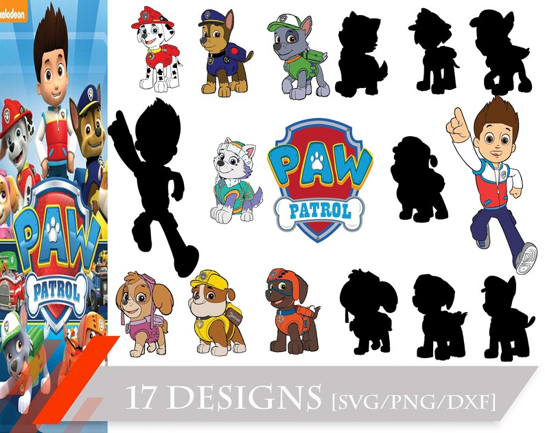 Free Free Paw Patrol Svg Bundle 703 SVG PNG EPS DXF File