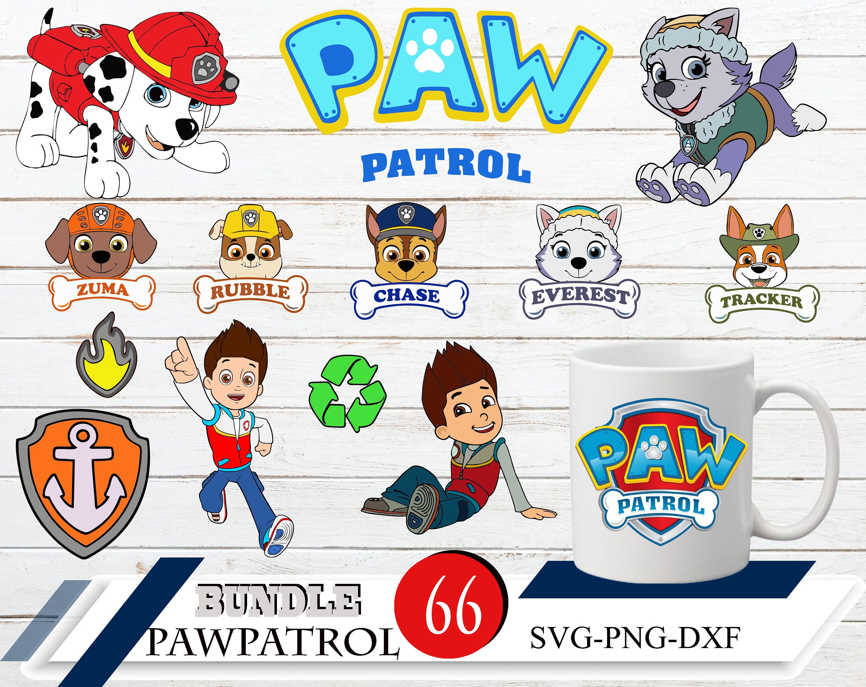 Free Free Paw Patrol Svg Bundle 703 SVG PNG EPS DXF File