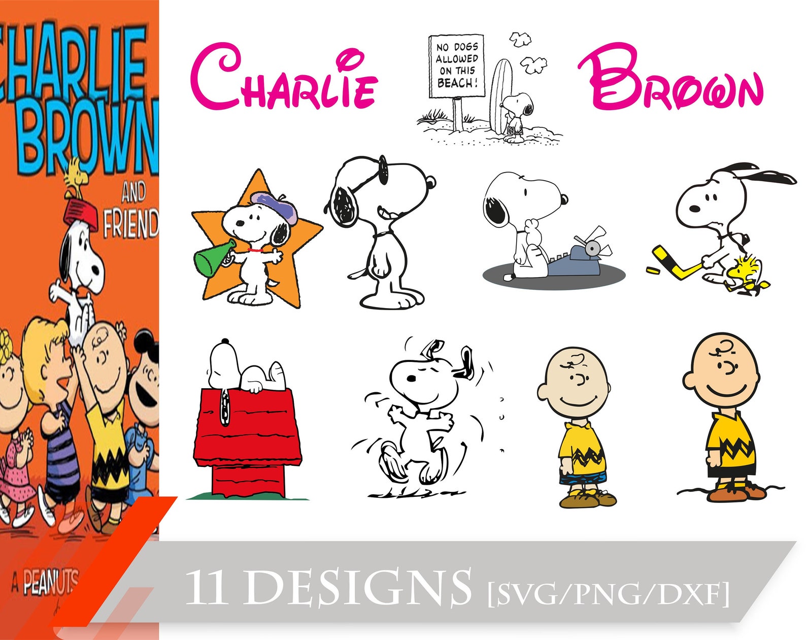 Charlie Brown bundle svg png dxf Charlie Brown svg png | Etsy