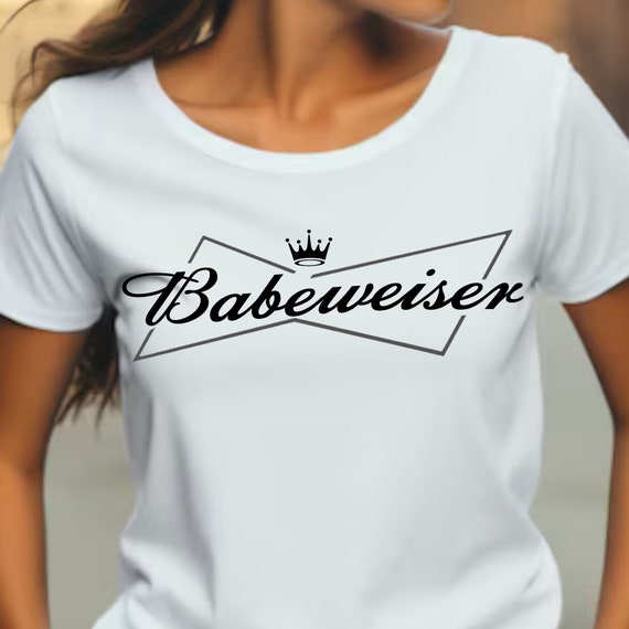 Womens Babeweiser Vintage Logo T-Shirt Womens Babeweiser Vintage Logo T-Shirt