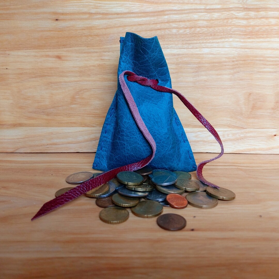 Coin Pouch Money Bag Medieval Reenactment large Etsy
