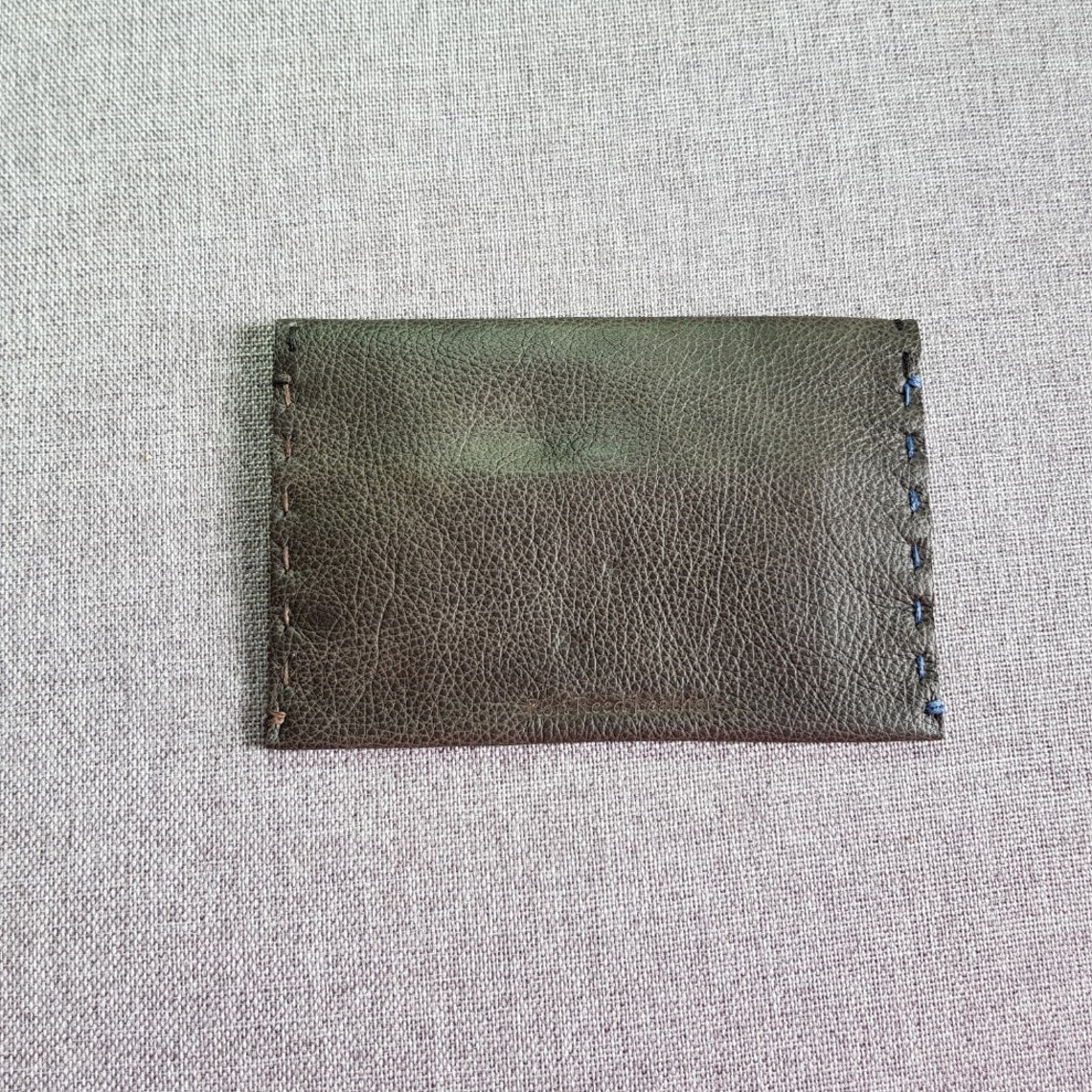 Paspoorthouder/Baccy Pouch. Echt leer en met de hand gestikt. Etsy