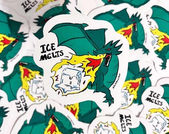 Ice Melts: Dragon Sticker