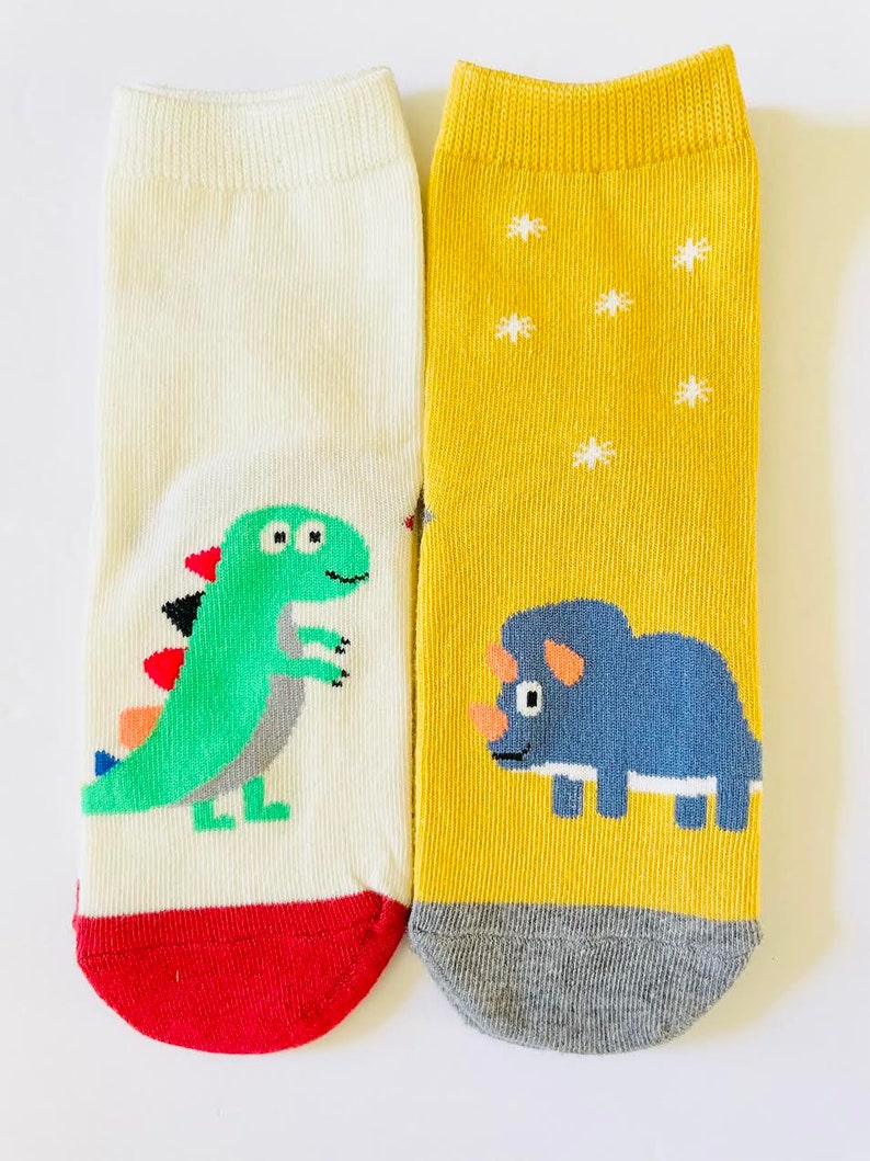 Dinosaur Socks Set for Kids Dino Socks Set Kids Dinosaur Etsy