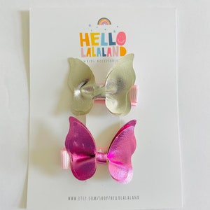 Butterfly foil alligator clip for toddlers/girls, Butterfly clip for toddlers/girls, Butterfly accessories