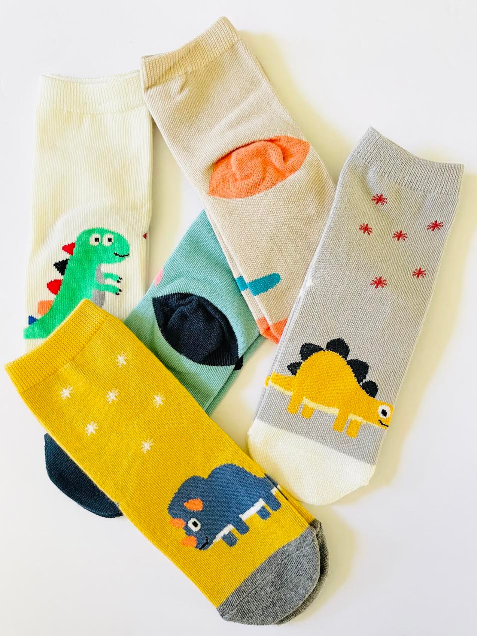 Dinosaur Socks Set for Kids Dino Socks Set Kids Dinosaur Etsy