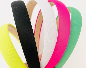 Colorful padded headbands, padded headband, neon padded headband, best quality headband, headbands, girls headbands, plain headbands