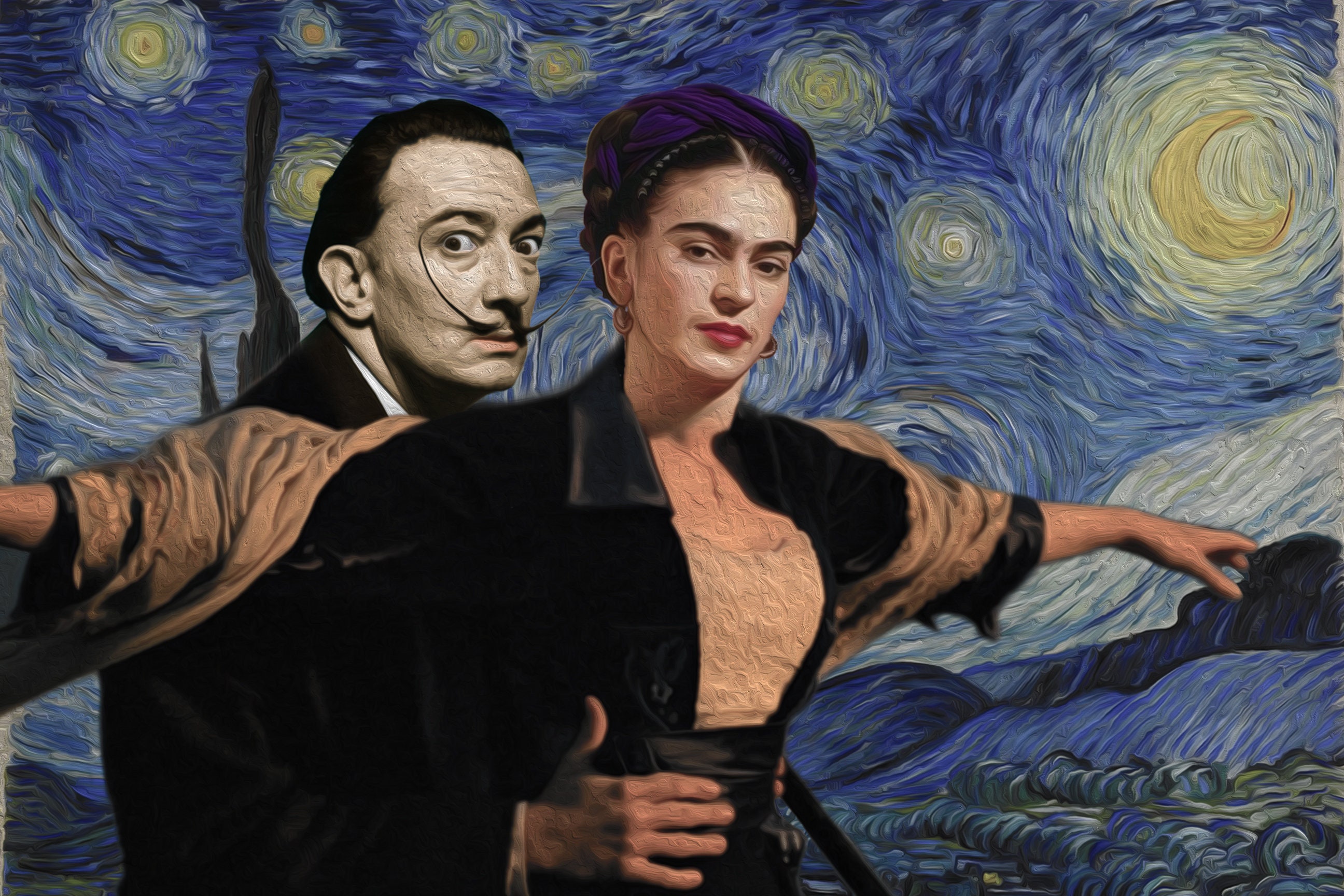 Van Gogh Frida Kahlo Dali France, SAVE 35% - flagfanatics.pl