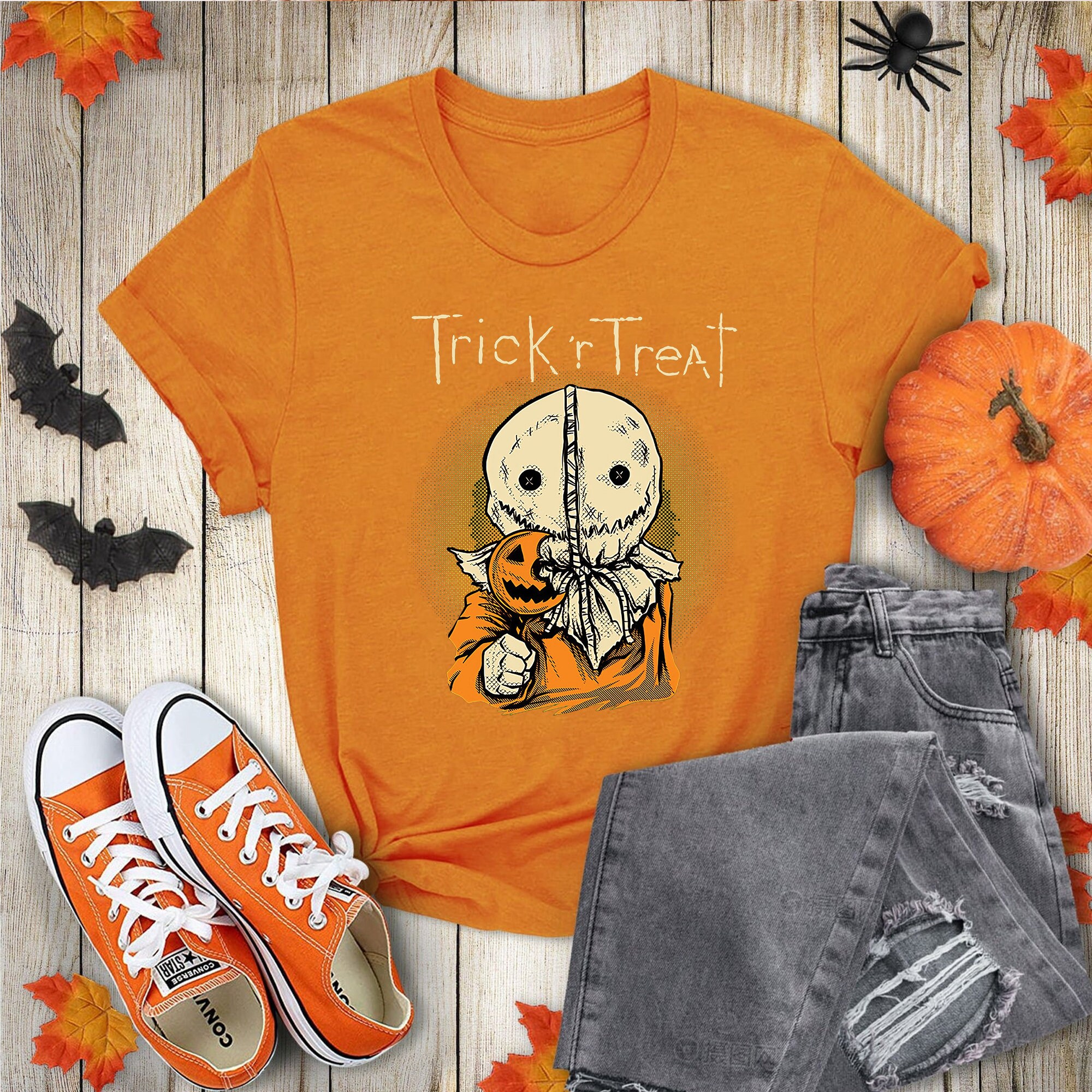 Trick R Treat Halloween Shirt Scary Shirt Horror Halloween | Etsy