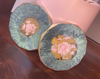 Handmade Geode Resin Coasters, Sparkling Diamond Edge, Unique Home Decor