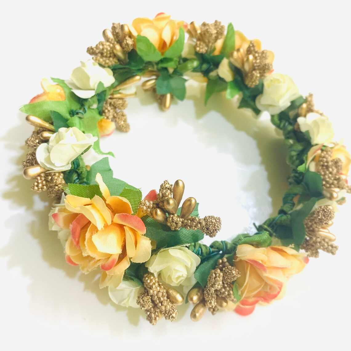 Handmade Rose Flower Gajra Hair Accessories Indian Flower Etsy