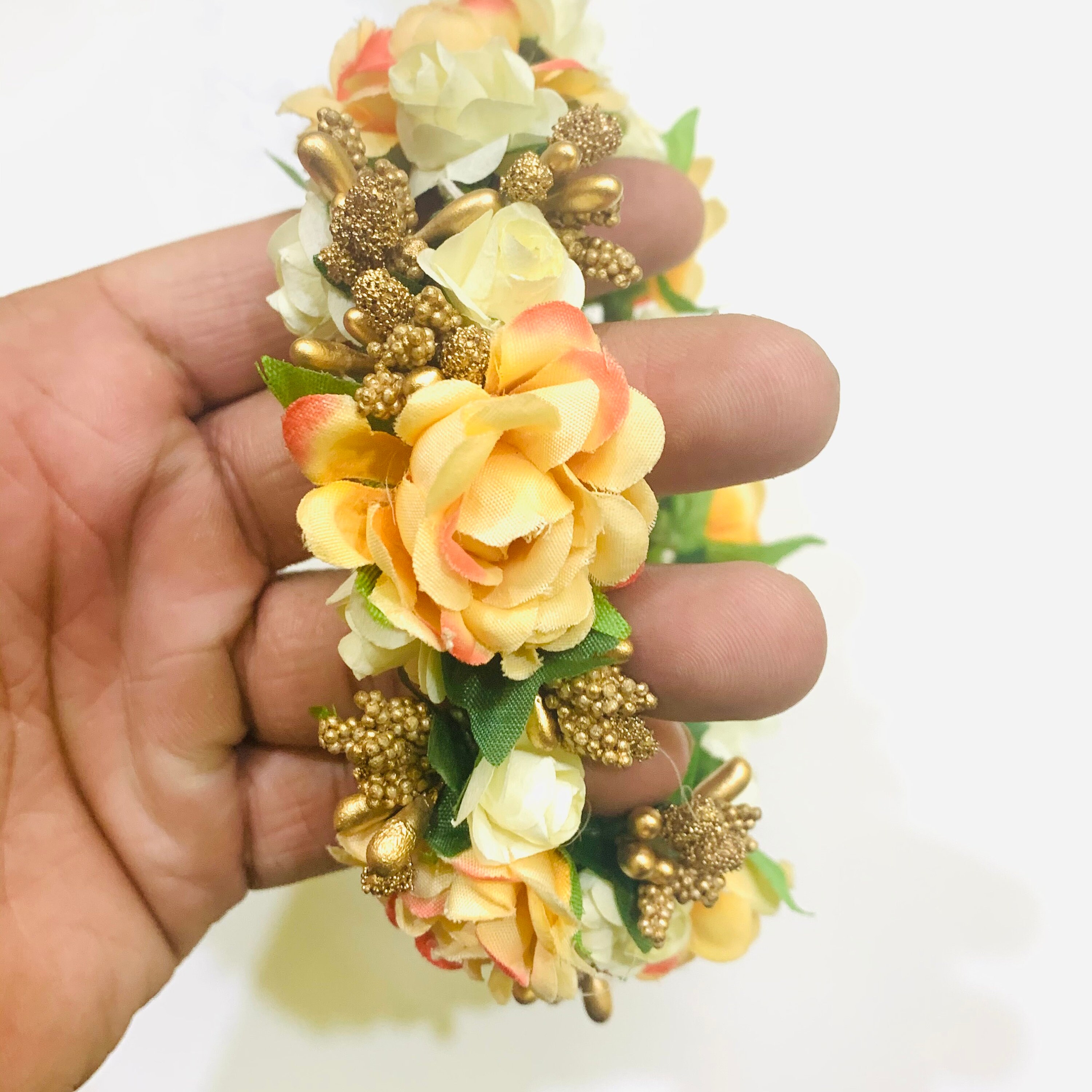 Handmade Rose Flower Gajra Hair Accessories Indian Flower Etsy