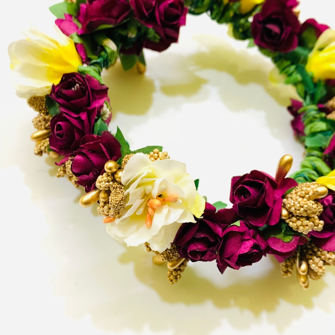 Handmade Rose Flower Gajra Hair Accessories Indian Flower Etsy