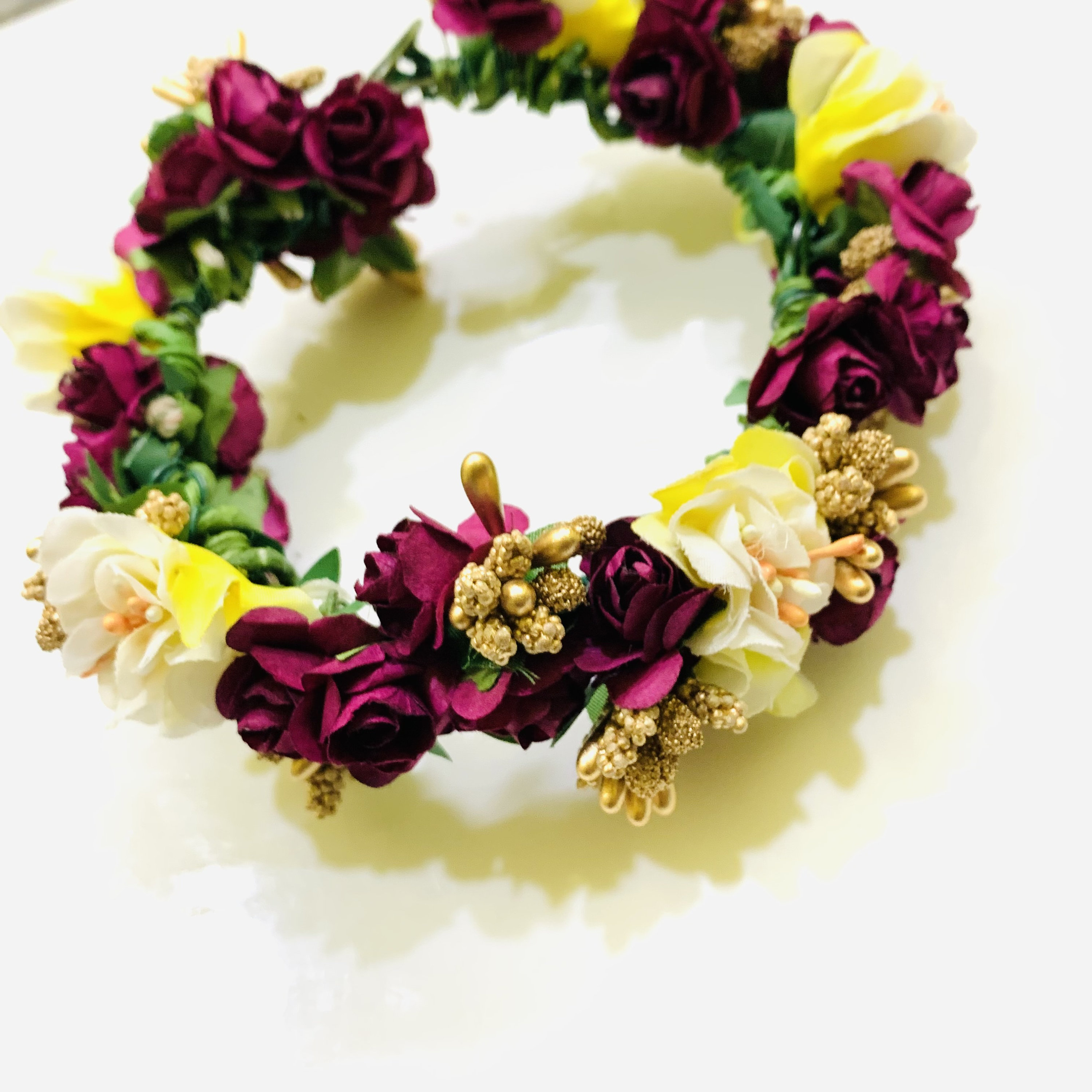 Handmade Rose Flower Gajra Hair Accessories Indian Flower Etsy