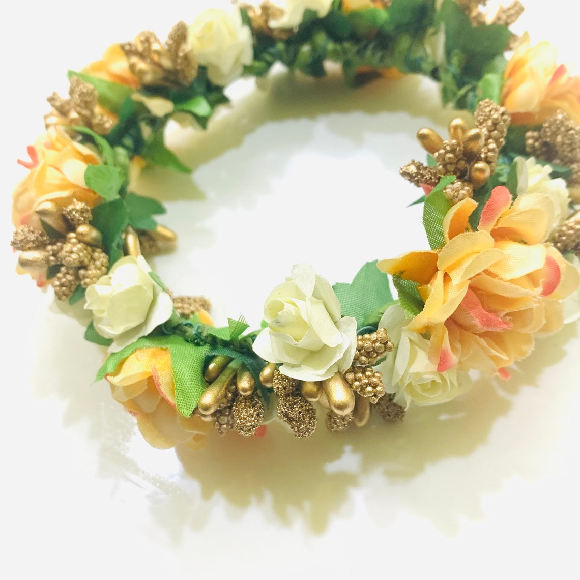 Handmade Rose Flower Gajra Hair Accessories Indian Flower Etsy