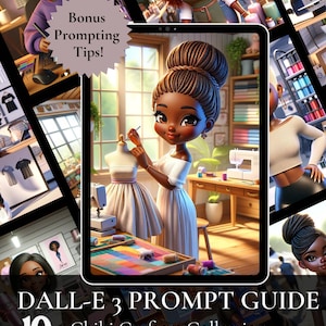 Dall-E3 & ChatGPT v4 Ai Art Prompt Guide | 10 Sample Prompt | Chibi Crafters| Customizable Prompts