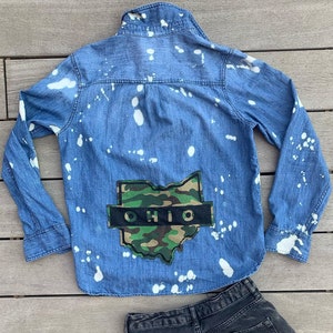 Bleached Shirt | Ohio State | Slow Fashion