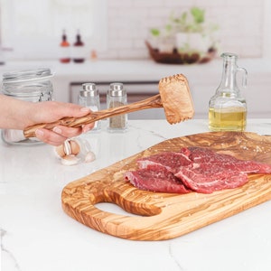 Meat Tenderizer Mallet made of  Olive Wood/ Meat Pounder/ Crab Mallet