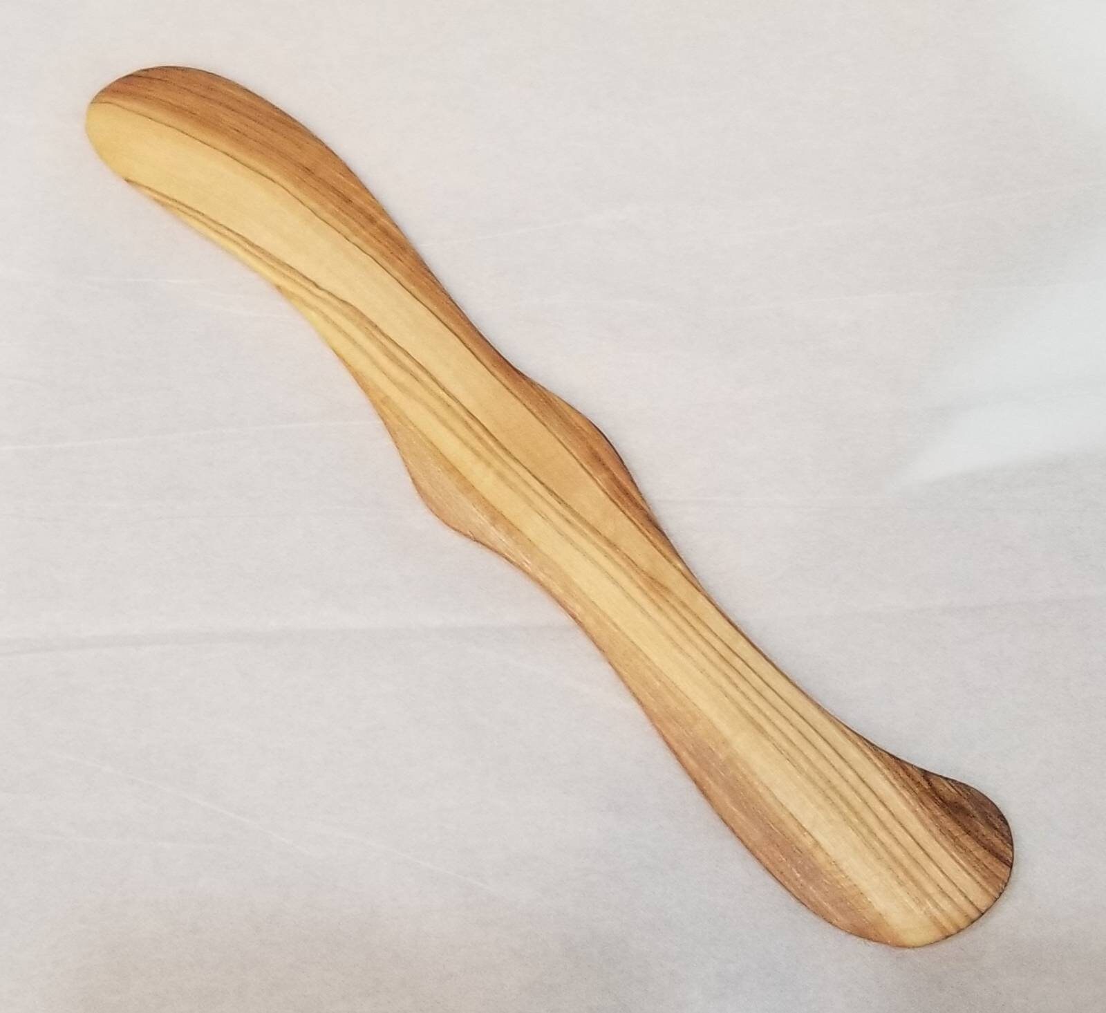 Olive Wood Cheese Spreader Etsy