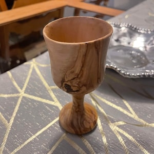 Olive Wood Goblet