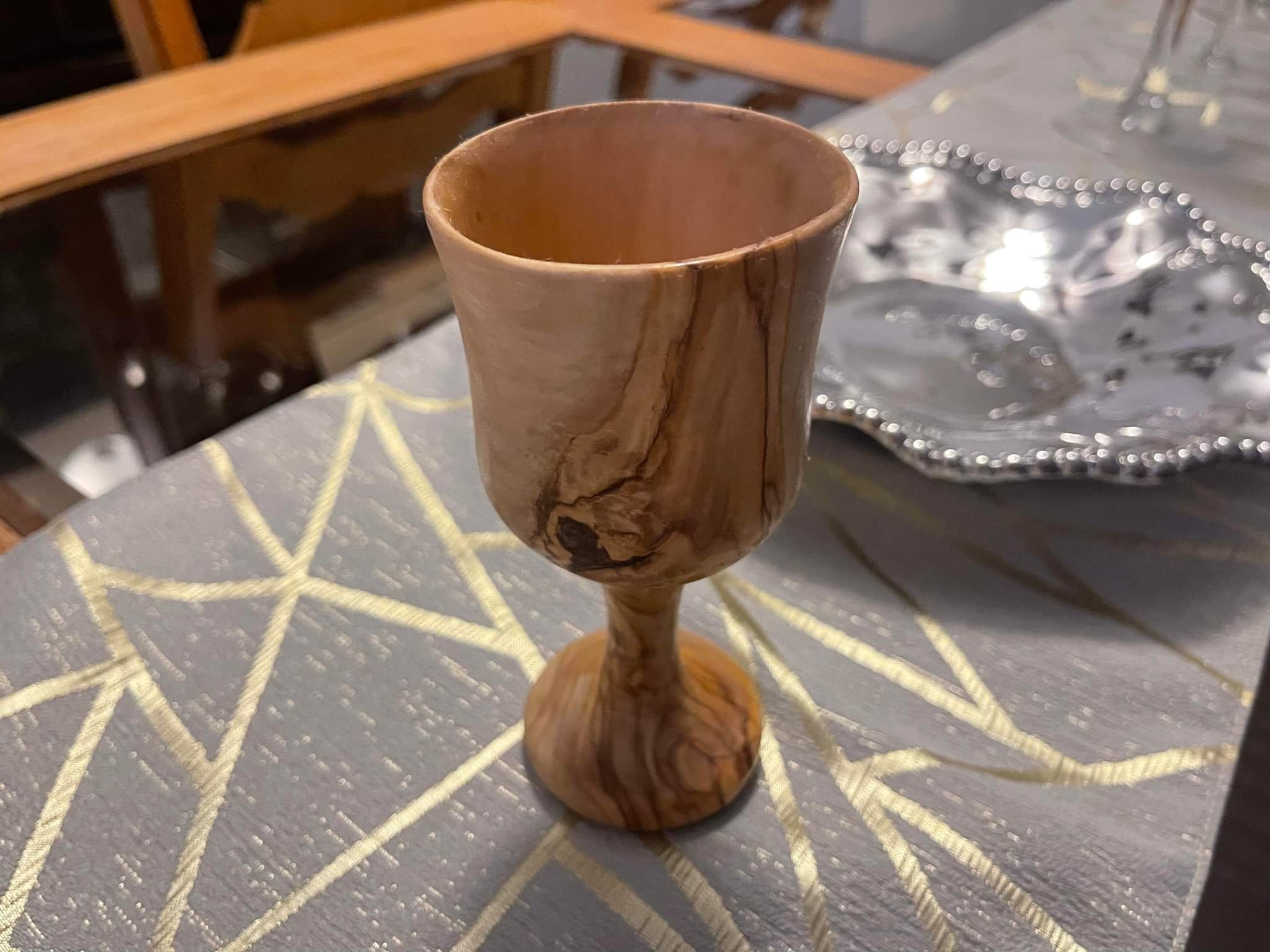 Olive Wood Goblet