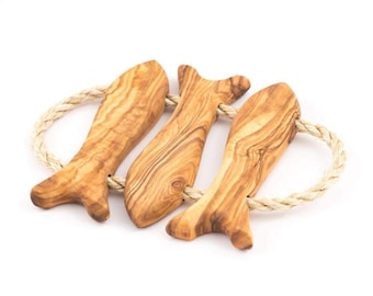 Olive Wood Fish Trivet