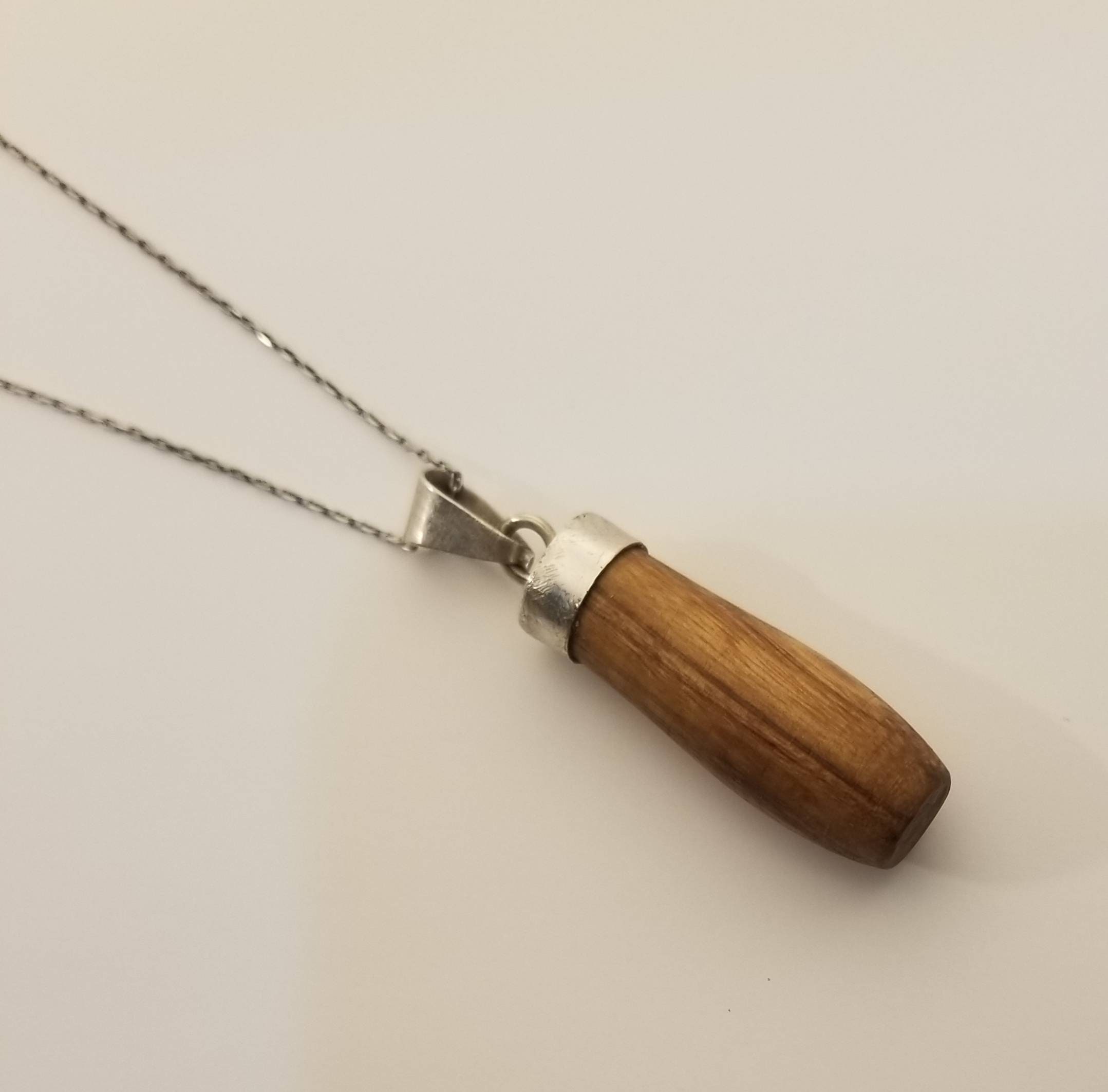 Large Olive Wood Cross Necklace 4 inch