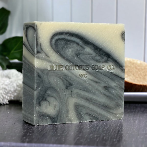 Sandalwood + Musk Natural Soap Bar, Cold Processed Artisanal Soap, Handcrafted Hand and Body Cleansing Bar 4.8oz.