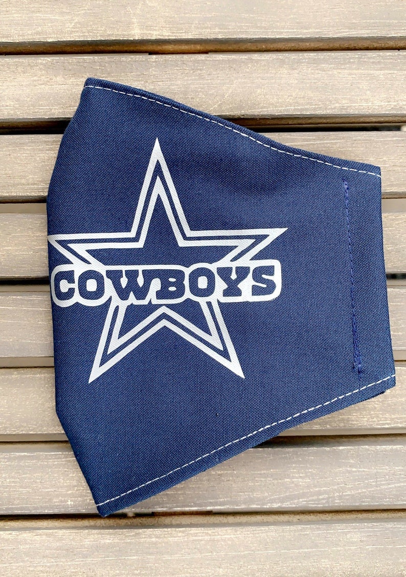 Dallas Cowboys Mask NFL Cowboys Masks Cowboy Face Mask Etsy