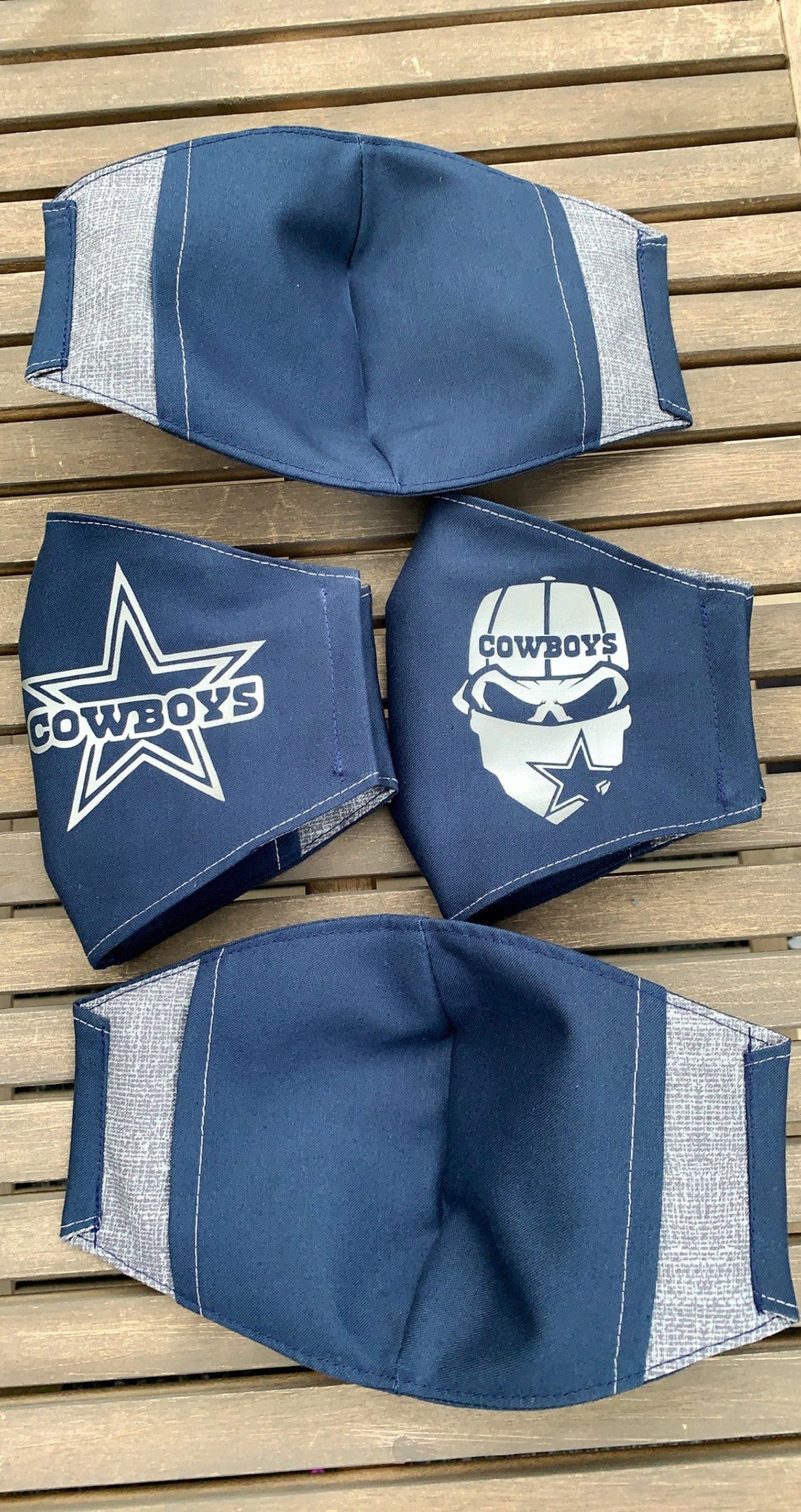 Dallas Cowboys Mask NFL Cowboys Masks Cowboy Face Mask | Etsy