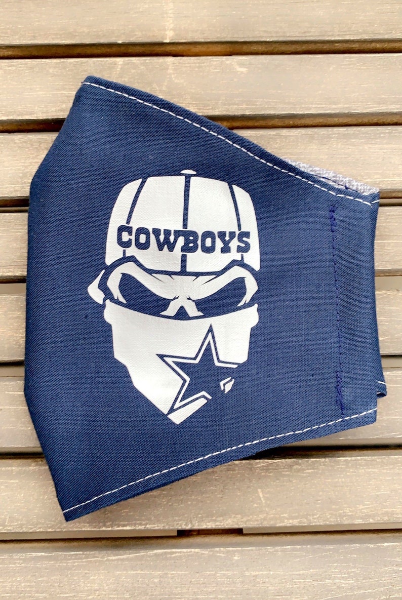 Dallas Cowboys Mask NFL Cowboys Masks Cowboy Face Mask Etsy