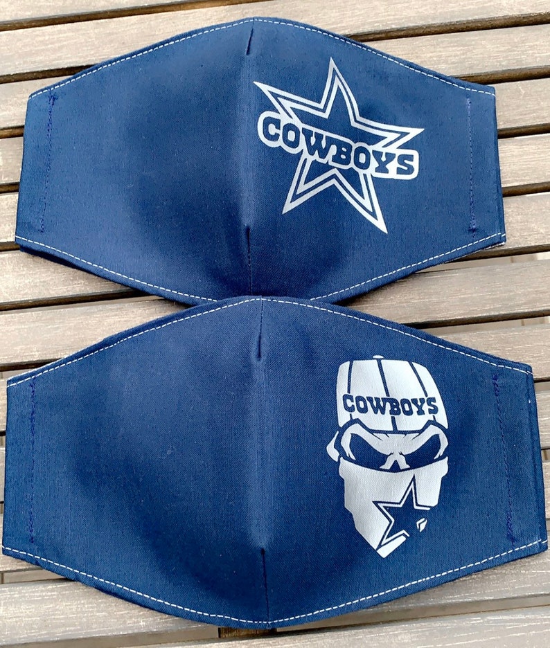 Dallas Cowboys Mask NFL Cowboys Masks Cowboy Face Mask Etsy