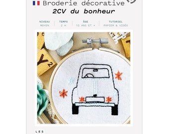 Kit broderie - 2cv du bonheur