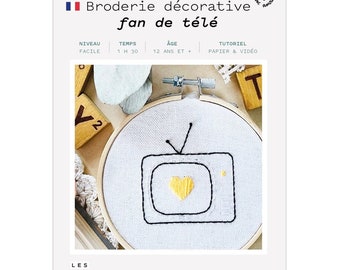 Kit broderie - fan de tv