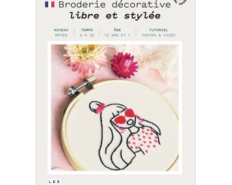 Kit Broderie Femme Libre