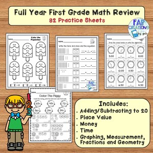 First Grade Math Review