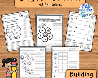 Long I Word Family Practice, First and Second Grade Phonics