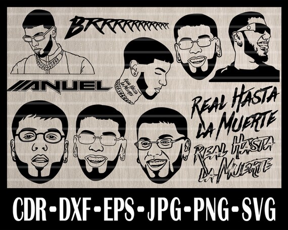 Anuel AA Anuel Svg png eps craft shirt Clipart files for | Etsy